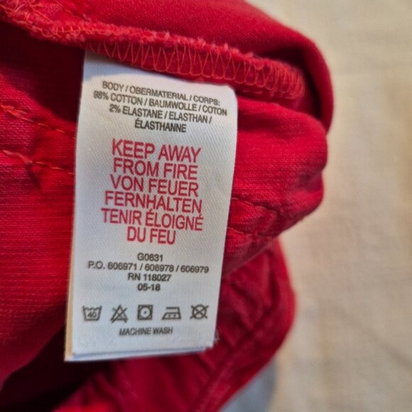 Mini Boden girls size 5 years red corduroy stretchy fabric, elastic waist, EUC - Picture 4 of 4